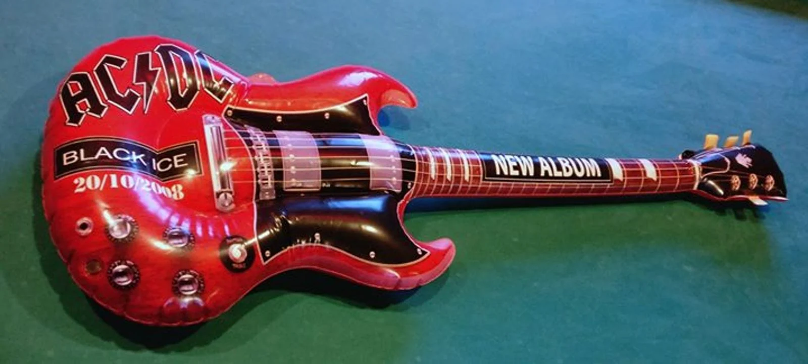 AC/DC Black Ice New Album 2008 promotional inflatable blow-up guitar