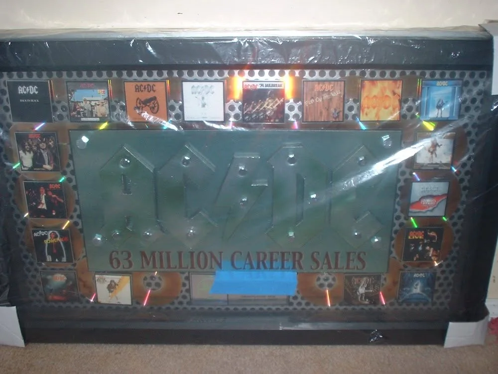 Example large AC/DC full catalog career sales presentation award