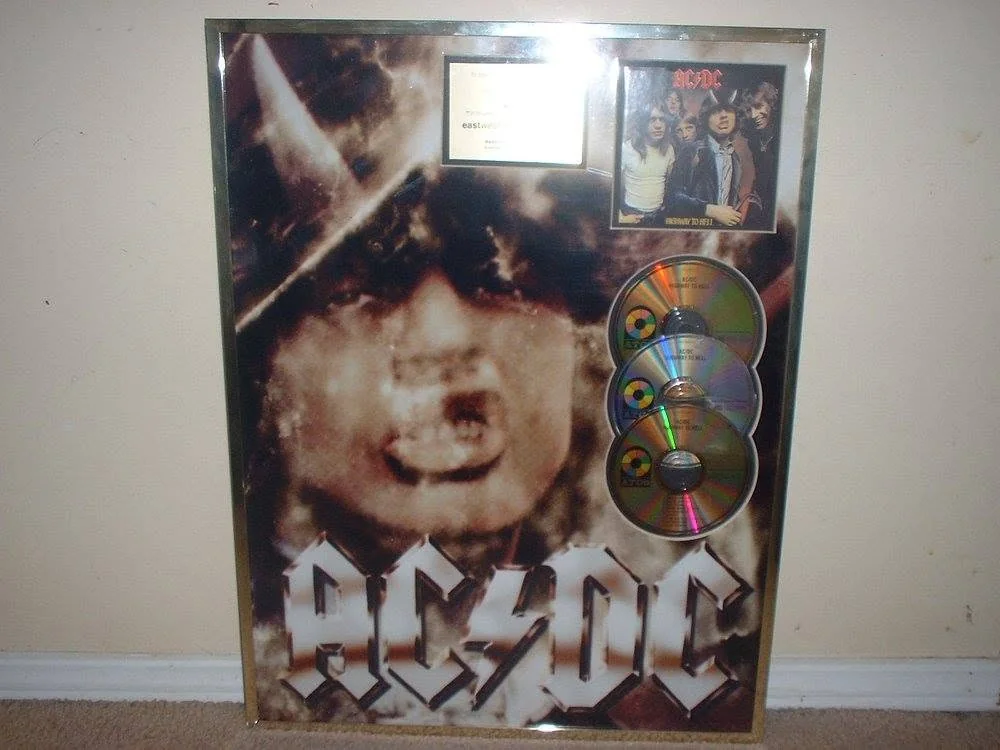 Example AC/DC Highway to Hell German custom in-house record award